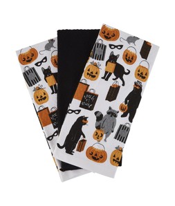 TK Maxx - halloween pumpkin kitchen towels &pound;7.99 (RRP &pound;XX)