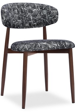 Halston Dining Chair, Bauhaus Wave Monochrome