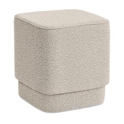 Soho Pouffe, Speckled Stone Sustainable Boucle