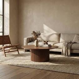 Marcel Round Coffee Table | Walnut