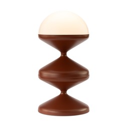 Brandon Table Lamp Opaque & Rust Red £99