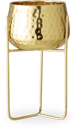 Walter Metal Planter, Gold