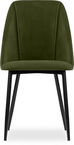 Marco Dining Chair, Olive Green Sustainable Velvet