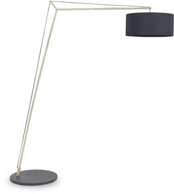 Redbridge Overreach Floor Lamp, Black & Brass