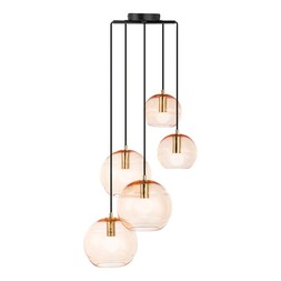 Lucille Globe Cluster Pendant Light, Pink