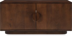 Claude TV Stand, Dark Mango Wood