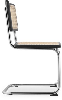 Kenton Dining Chair, Black & Chrome
