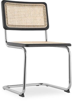 Kenton Dining Chair, Black & Chrome