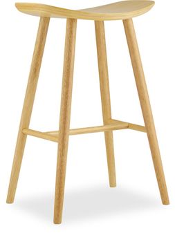 Hatton Wooden Bar Stool, Natural