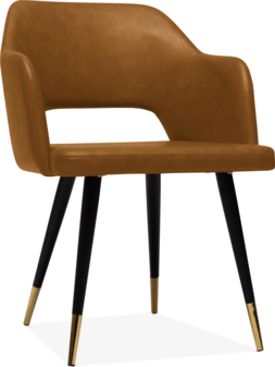 Raven Carver Dining Chair, Tan