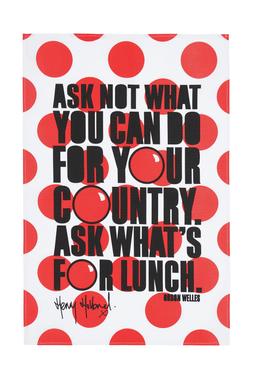 Red Nose Day Spotty Tea Towel