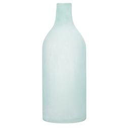 Teal Frosted Vase