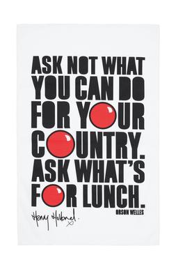 Red Nose Day Plain Tea Towel