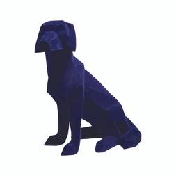 Large Blue Velvet Dog