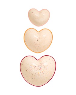 Speckle Nesting Heart Bowls £32.50