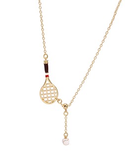 Martina Badminton Racket Pendant Necklace