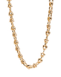 Lucia Gold Tone Chunky Chain Necklace