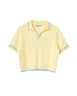 Butter Yellow Collared Knitted Top £60 €78