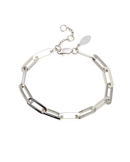 Austen Silver Tone Waterproof Paperclip Chain Bracelet £28 €36.50