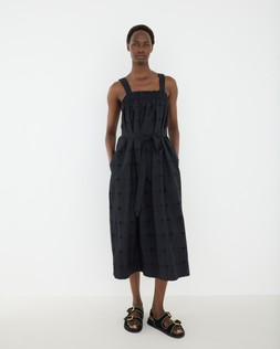 Black Broderie Belted Strappy Midi Dress £85 €115