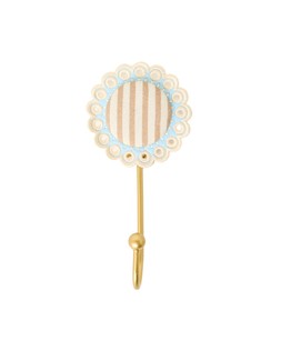 Blue Striped Fabric Wall Storage Hook £9.50