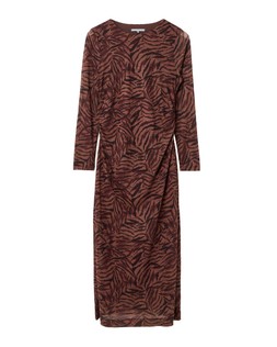Brown Animal Print Mesh Midi Dress £68.00 €89.00