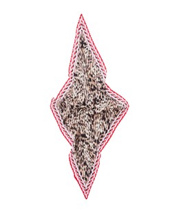 Brown Animal Print Pleated Square Scarf £22 €29