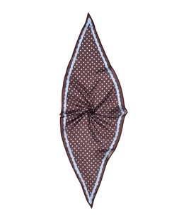 Brown & Blue Polka Dot Diamond Scarf £20 €25.50