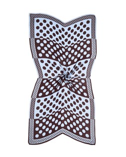 Brown & Blue Polka Dot Lightweight Scarf £29.50 €38.50