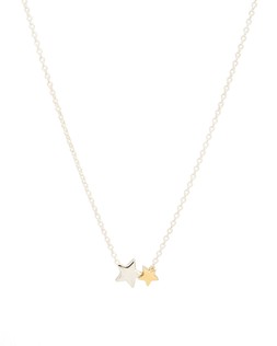 Callie Star Charm Silver & Gold Plated Pendant Necklace £38