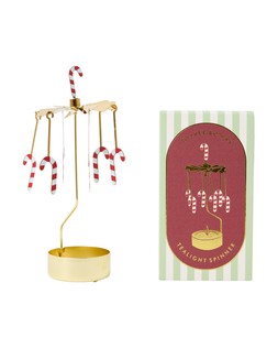 Candy Cane Metal Tealight Spinner £10 €13