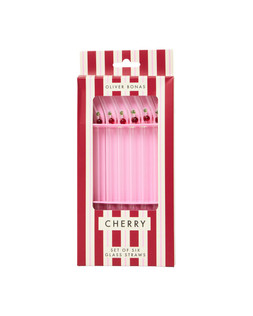 Cherry Glass Straws Set of Six £12 €16