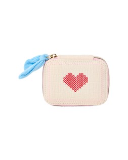 Cream Heart Travel Jewellery Box £15 €19.50