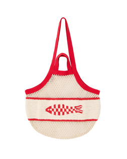 Cream & Red Sardine Net Shopper Bag £24 €31.50