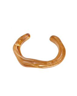 Dawn Brown Resin Curved Cuff Bangle £22.50 €29.50