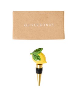 Enamel Lemon Bottle Stop £12.50