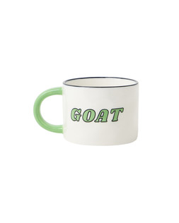 Goat Green & White Ceramic Mug £12.50