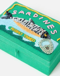 Green Beaded Sardines Trinket Box £18.50