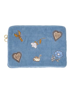 Heart Corduroy Laptop Case £36