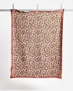 Leopard Print Jacquard Throw £39.50