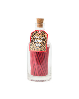 Let's Get Lit Glass Bottle Red Matches £16.50