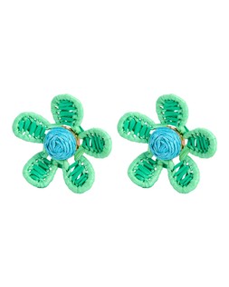 Lettie Large Raffia Flower Stud Earrings £18 €23.50