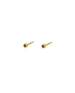 Nettie Tiger's Eye Gold Plated Mini Stud Earrings £19.50