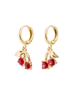 Paisley Stone Detail Cherry Drop Huggies £12.50