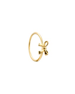 Paloma Bow Gold Plated Delicate Ring £36