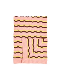 Pink Striped Knitted Throw £42.50