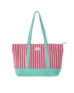Pink Striped Logo Fabric Tote Shopper £38