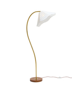 Pois Blue Polka Dot Wave Floor Lamp £195
