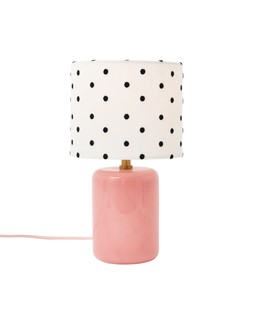 Pois Pink Polka Dot Table Lamp & Shade £68