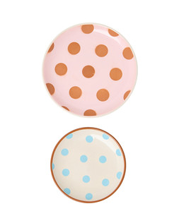 Polka Dot Ceramic Trinket Dish Set of Two £14.5 €19